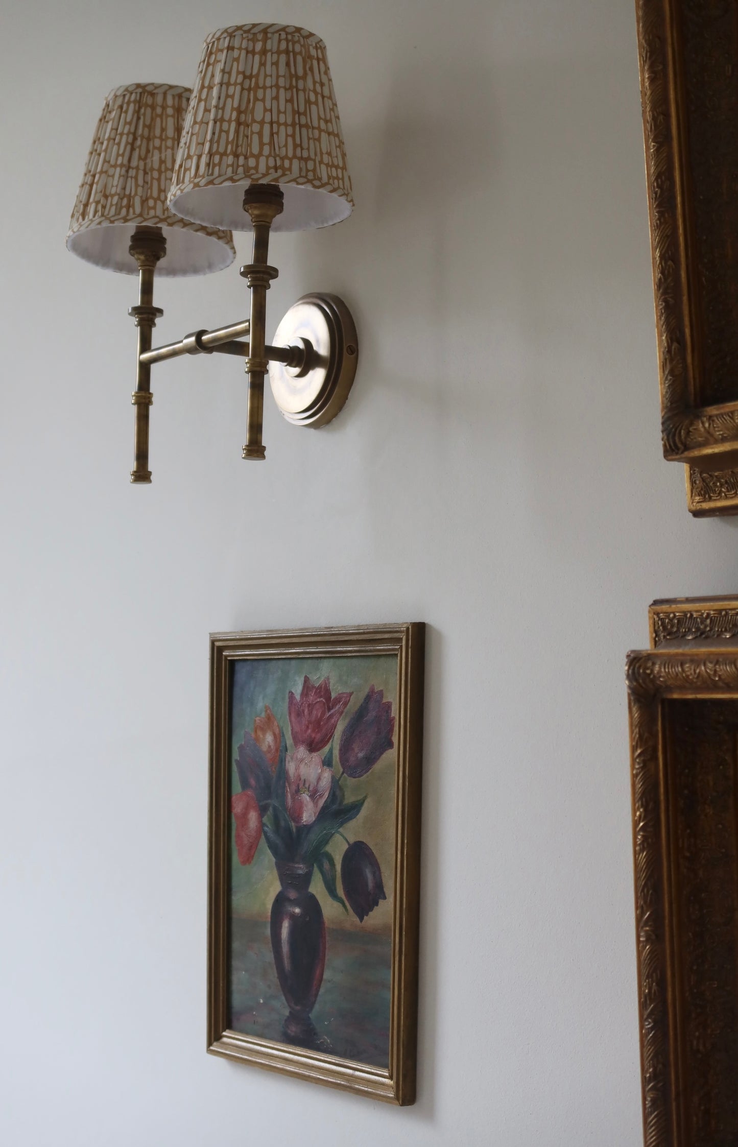Framed French Tulip Oil Painting