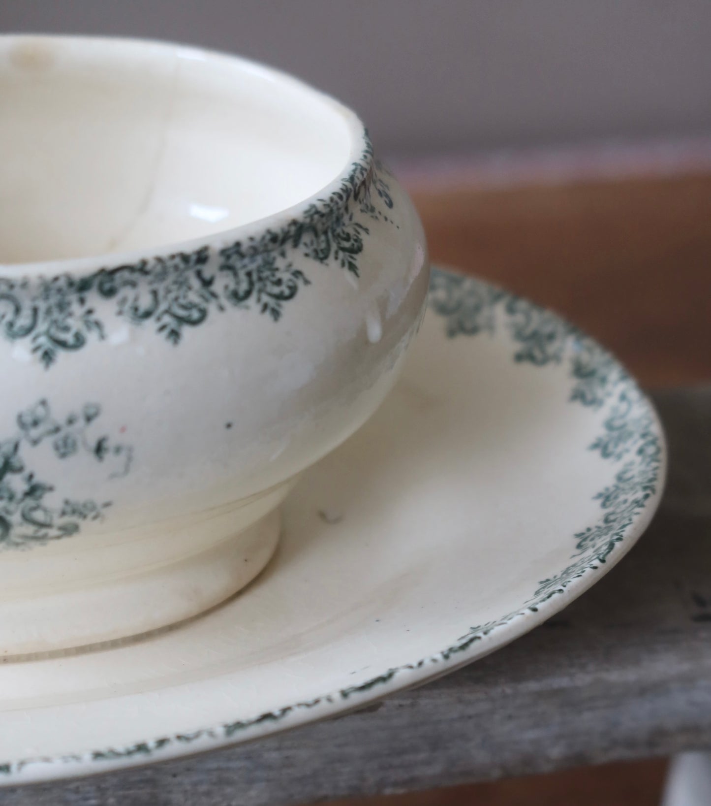 French Antique Ironstone Serving Dish
