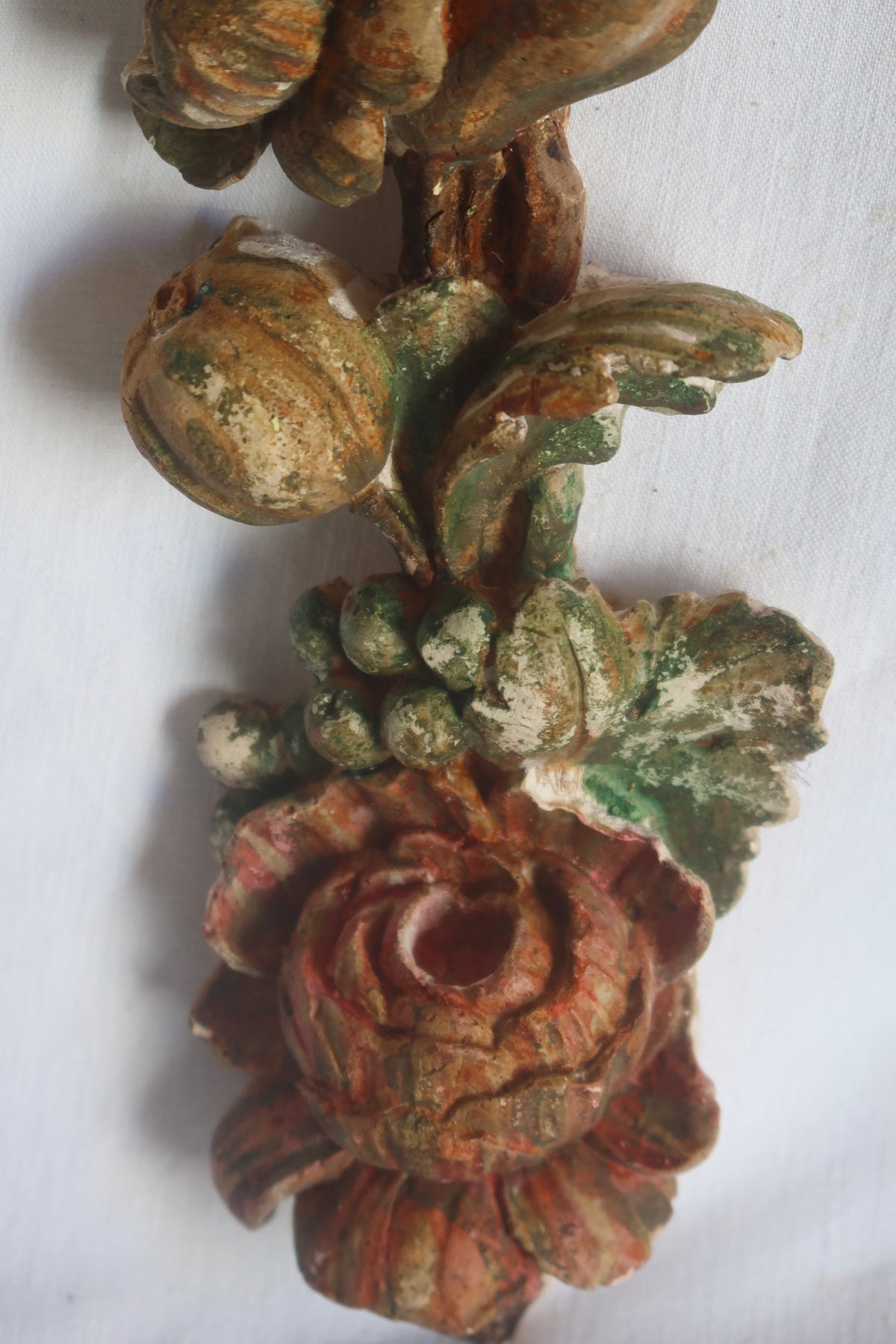 French antique wooden wall hanging