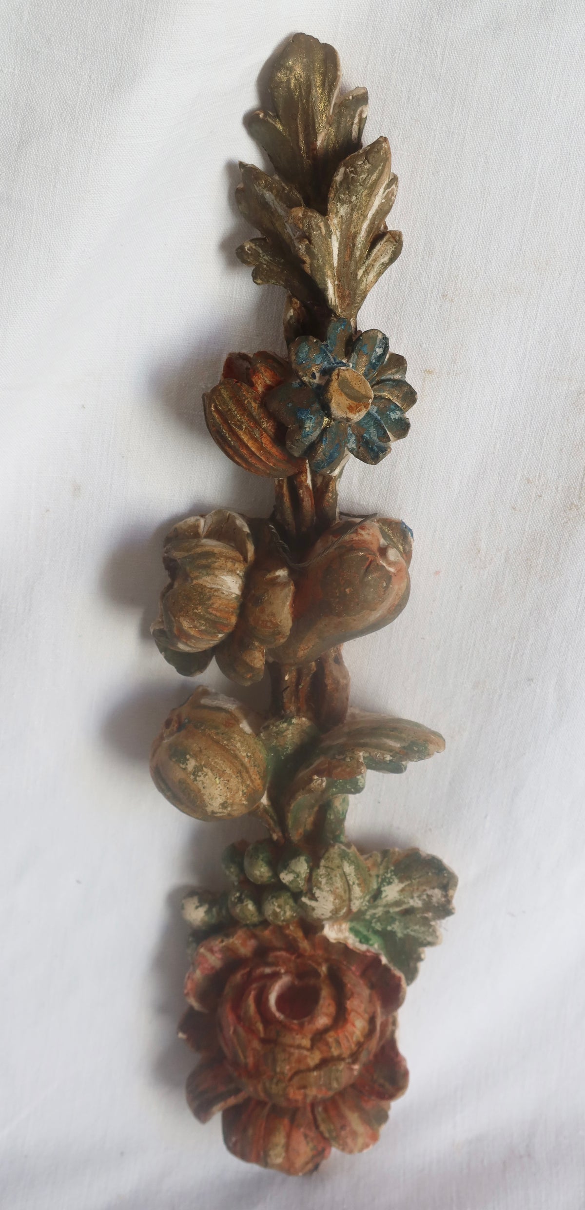 French antique wooden wall hanging