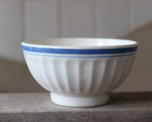Large Vintage Blue Cafe au Lait Bowl