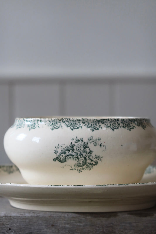 French Antique Ironstone Serving Dish
