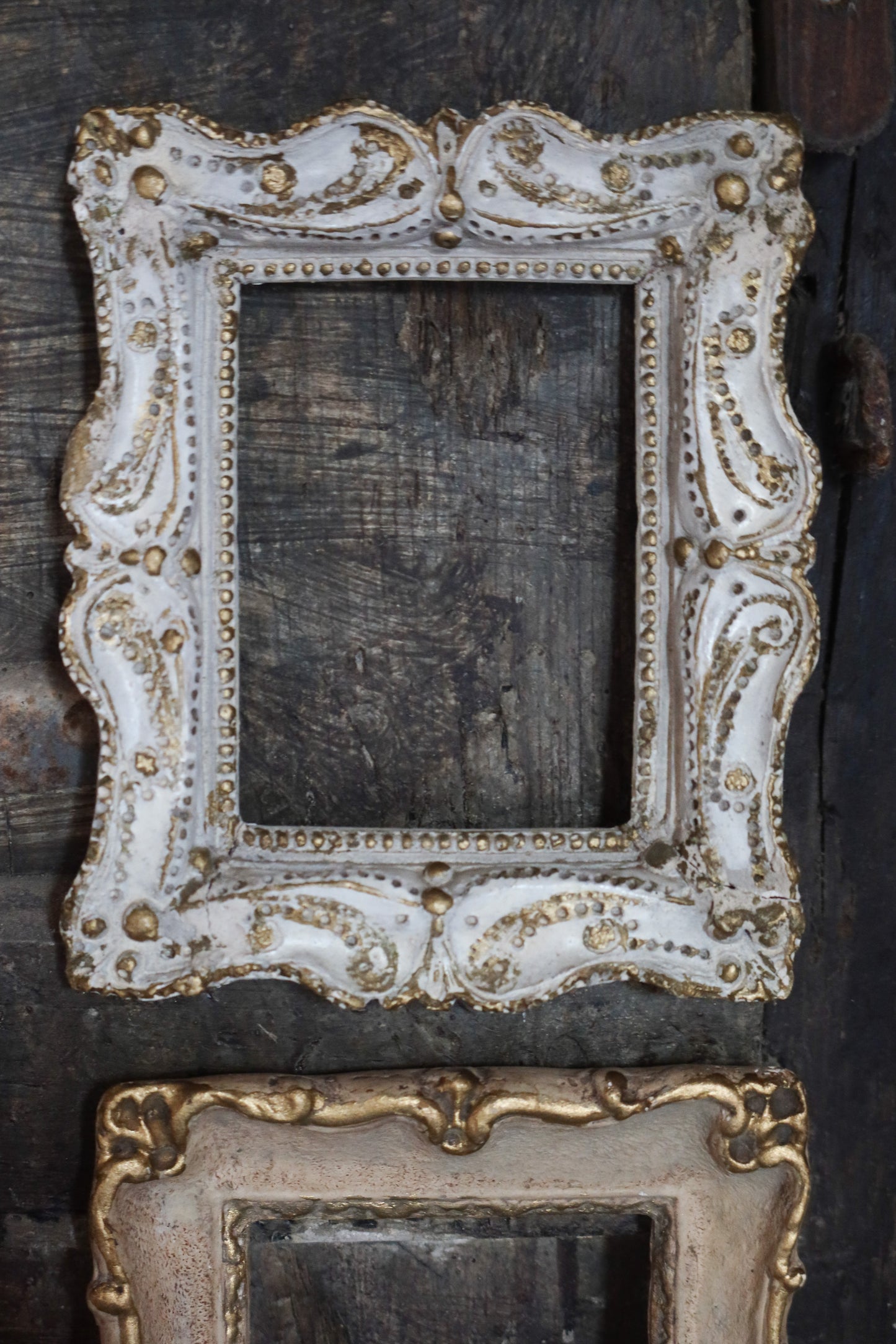 Old Small Gesso Frames set of two